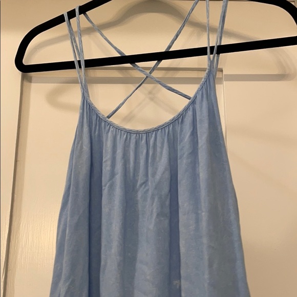 Acid wash Chambray a line ruffle dress - Picture 5 of 7